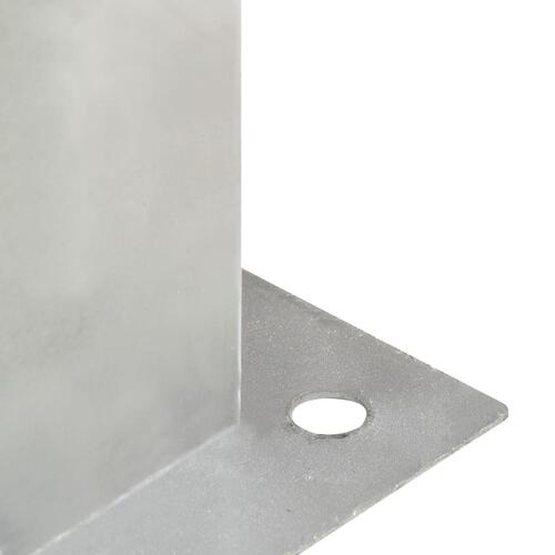 Stolpefod 4 stk. 121 mm galvaniseret metal