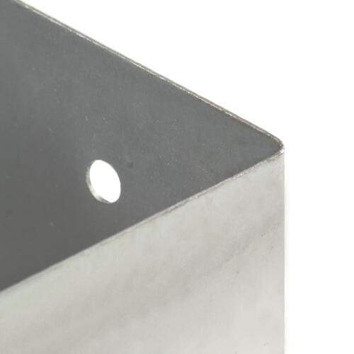 Stolpefod 4 stk. 121 mm galvaniseret metal