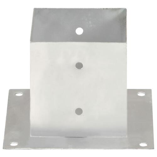 Stolpefod 4 stk. 141 mm galvaniseret metal