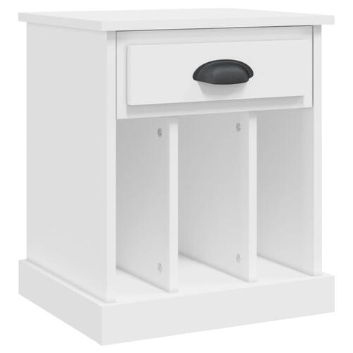 Sengeborde 2 stk. 43x36x50 cm hvid