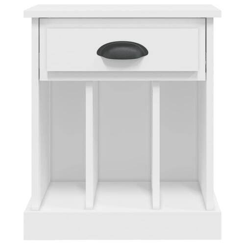 Sengeborde 2 stk. 43x36x50 cm hvid