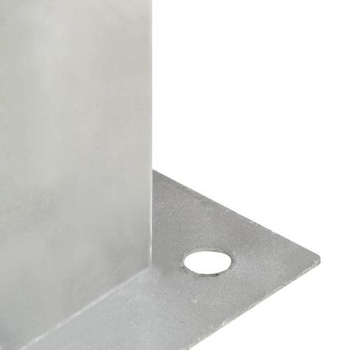 Stolpefod 4 stk. 141 mm galvaniseret metal