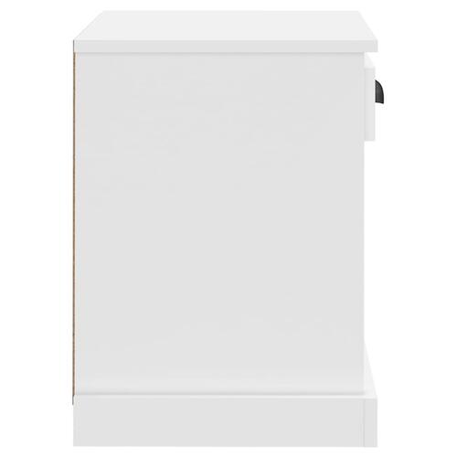 Sengeborde 2 stk. 43x36x50 cm hvid
