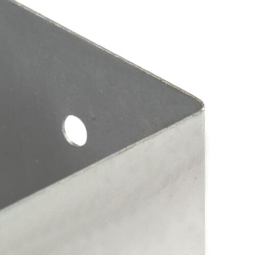 Stolpefod 4 stk. 141 mm galvaniseret metal