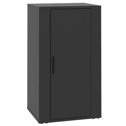 Skænk 40x33x70 cm konstrueret træ sort