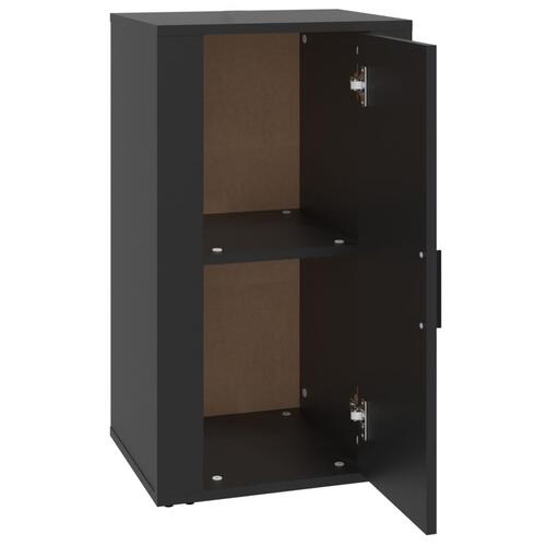 Skænk 40x33x70 cm konstrueret træ sort