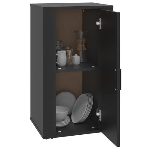 Skænk 40x33x70 cm konstrueret træ sort
