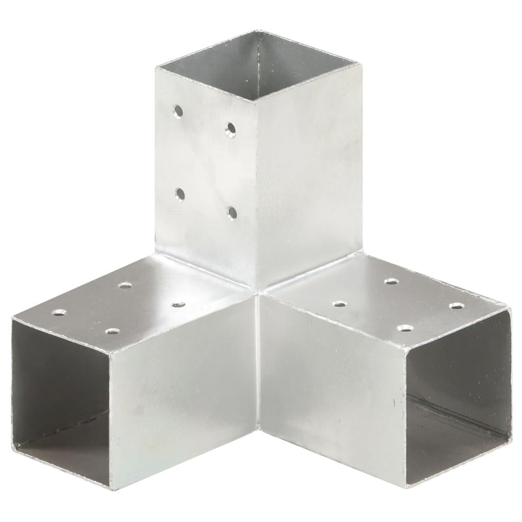 Stolpebeslag Y-form 71x71 mm galvaniseret metal