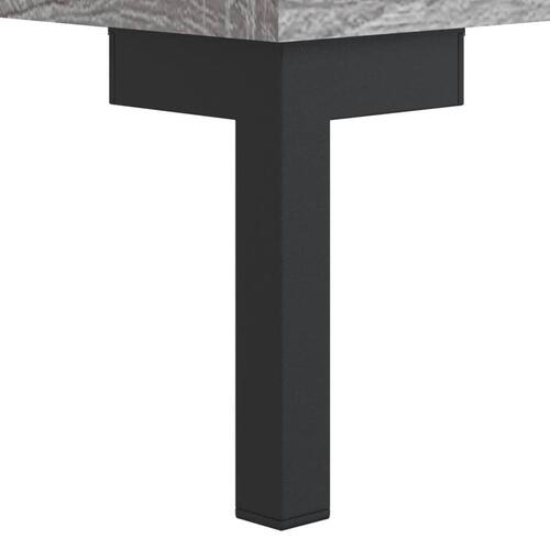 Sengeborde 2 stk. 40x35x47,5 cm konstrueret træ grå sonoma-eg