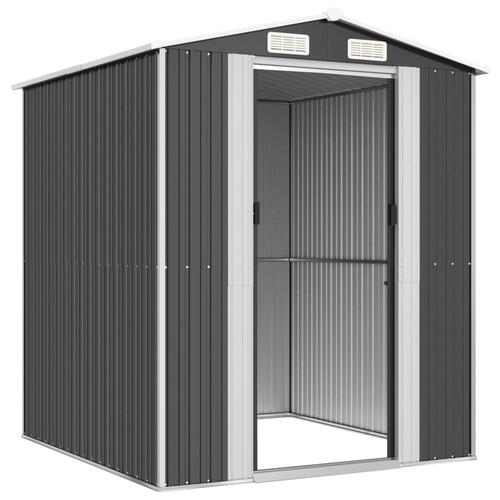 Haveskur 192x191x223 cm galvaniseret stål antracitgrå
