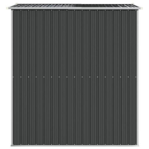 Haveskur 192x191x223 cm galvaniseret stål antracitgrå