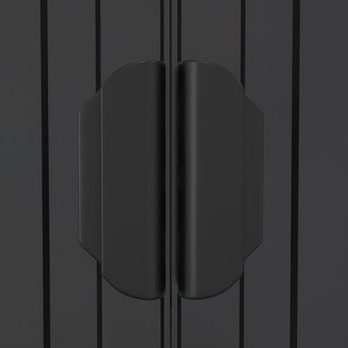 Haveskur 192x191x223 cm galvaniseret stål antracitgrå