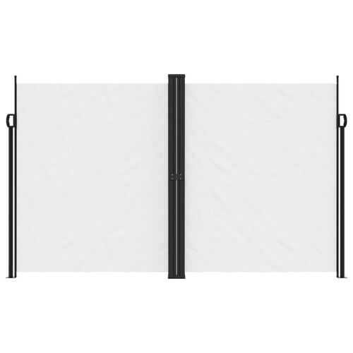 Sidemarkise 200x1000 cm sammenrullelig hvid
