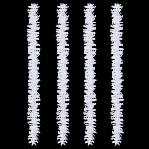 Juleguirlander 4 stk. 270 cm PVC hvid
