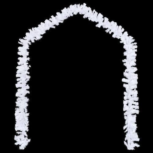 Juleguirlander 4 stk. 270 cm PVC hvid