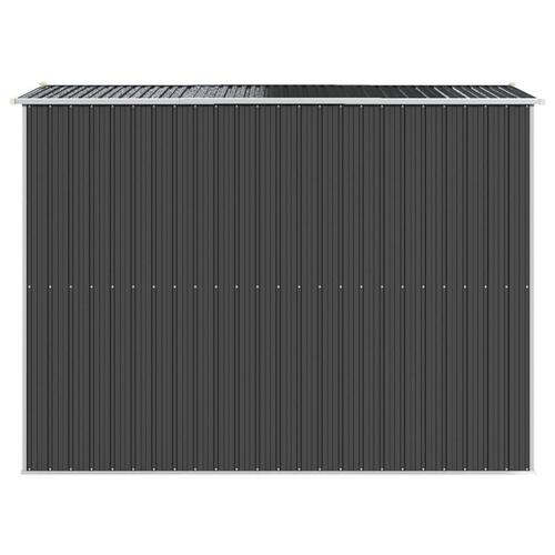 Haveskur 192x274x223 cm galvaniseret stål antracitgrå