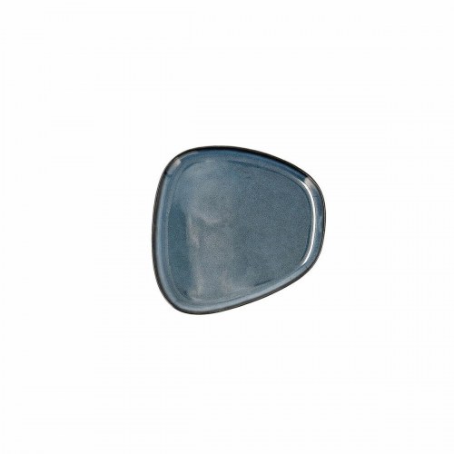 Bidasoa Ikonic flad tallerken, blå keramik, 14 × 13,6 cm - 12 stk