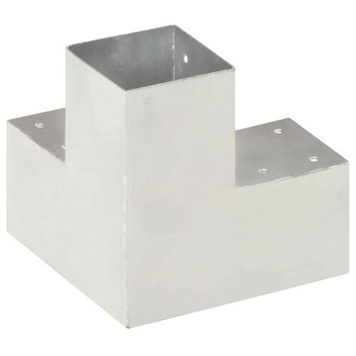 Stolpebeslag Y-form 4 stk. 91x91 mm galvaniseret metal