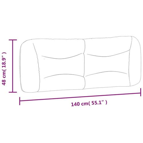Gavlpude 140 cm stof blå