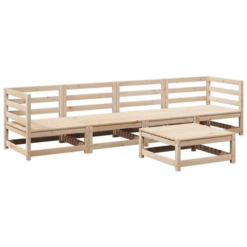 Sofasæt til haven 5 dele massivt fyrretræ