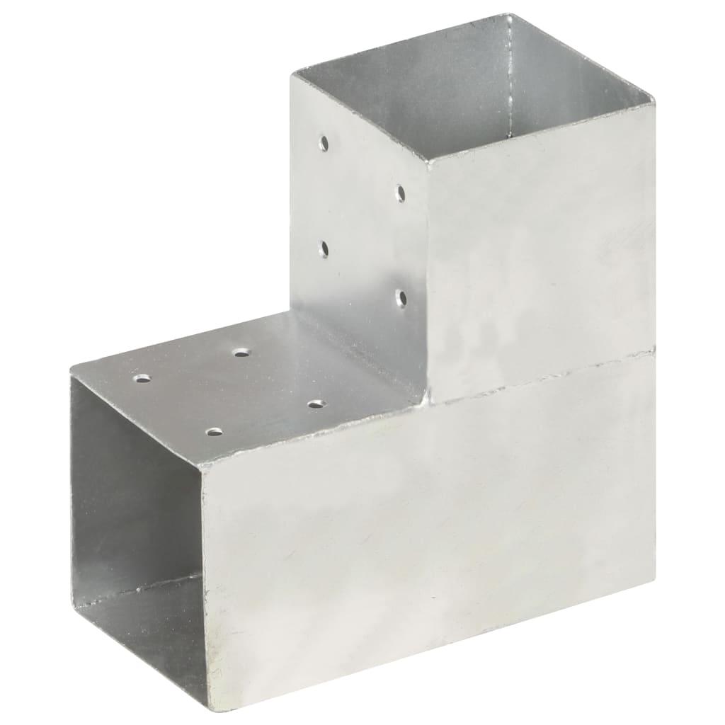 Stolpebeslag L-form 101x101 mm galvaniseret metal