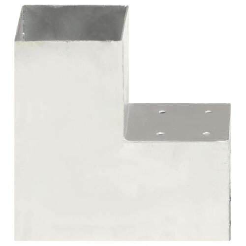 Stolpebeslag L-form 101x101 mm galvaniseret metal