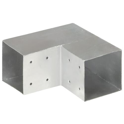 Stolpebeslag L-form 101x101 mm galvaniseret metal
