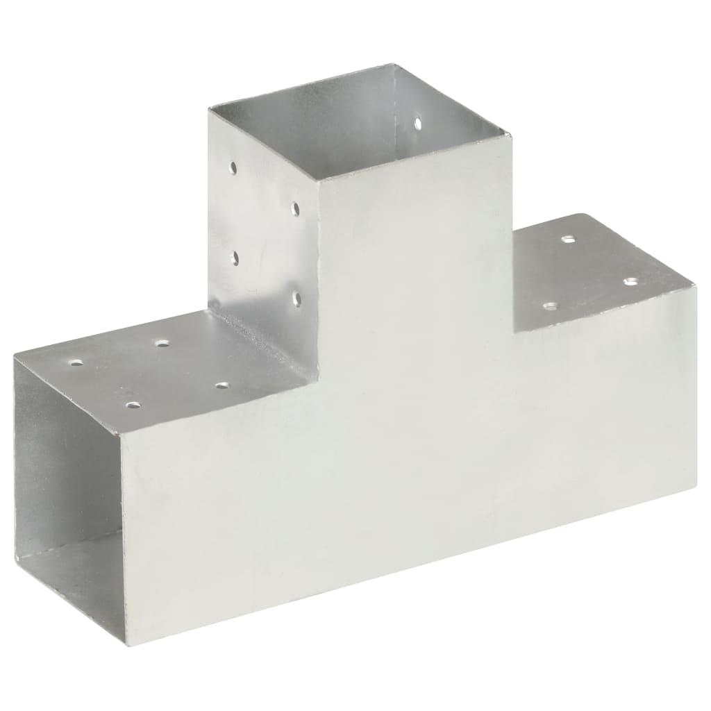 Stolpebeslag T-form 101x101 mm galvaniseret metal