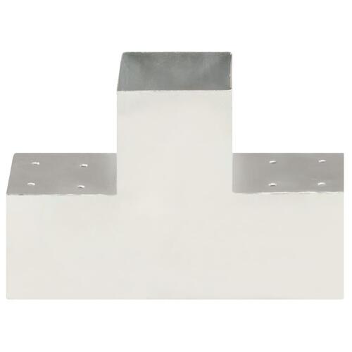 Stolpebeslag T-form 101x101 mm galvaniseret metal