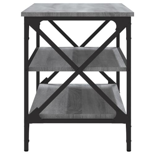 Tv-bord 80x40x50 cm konstrueret træ grå sonoma-eg