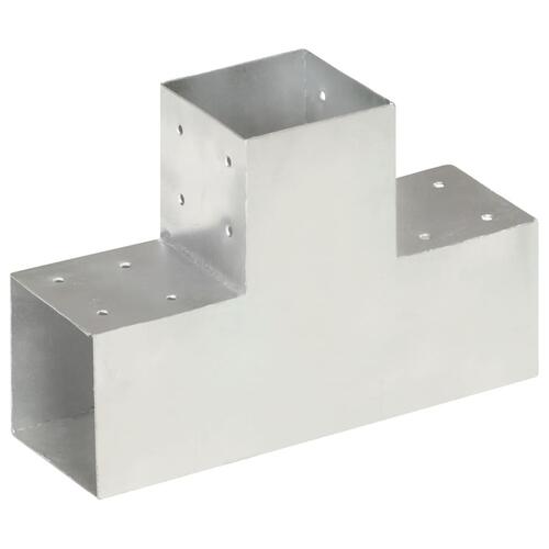 Stolpebeslag T-form 4 stk. 101x101 mm galvaniseret metal