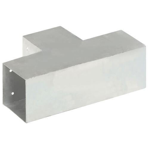 Stolpebeslag T-form 4 stk. 101x101 mm galvaniseret metal