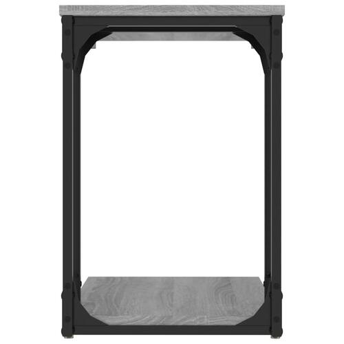 Sidebord 50x35x52 cm konstrueret træ grå sonoma-eg