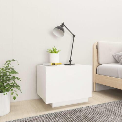 Sengeskab 100x35x40 cm konstrueret træ hvid