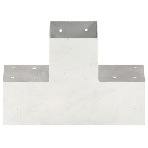 Stolpebeslag X-form 4 stk. 101x101 mm galvaniseret metal