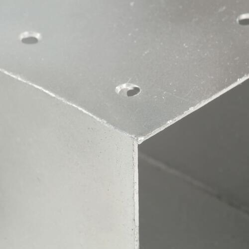 Stolpebeslag X-form 4 stk. 101x101 mm galvaniseret metal