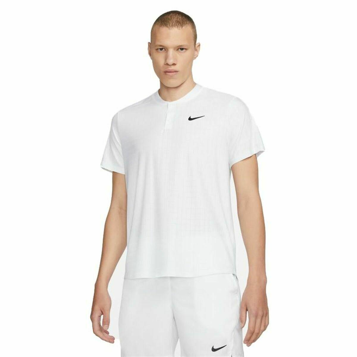 Kortærmet Polotrøje til Mænd Nike Court Dri-Fit Advantage Hvid M