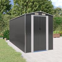 Haveskur 192x440x223 cm galvaniseret stål antracitgrå