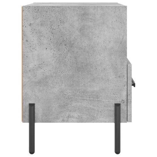 Sengeborde 2 stk. 40x35x47,5 cm konstrueret træ betongrå
