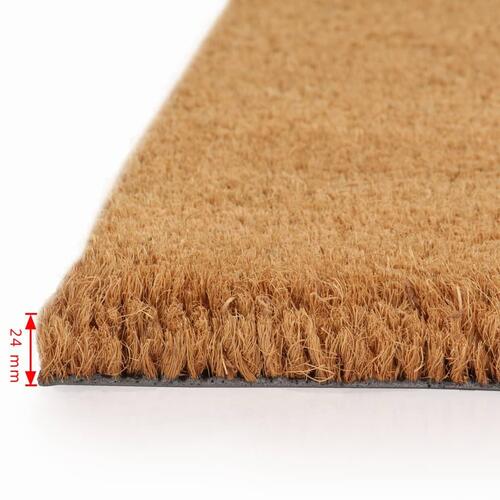 Dørmåtter 2 stk. coir 24 mm 50 x 80 cm naturfarvet