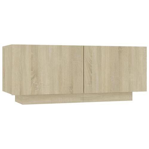 Sengeskab 100x35x40 cm konstrueret træ sonoma-eg