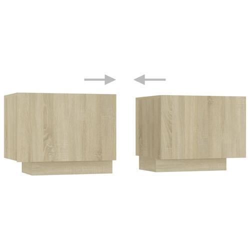 Sengeskab 100x35x40 cm konstrueret træ sonoma-eg