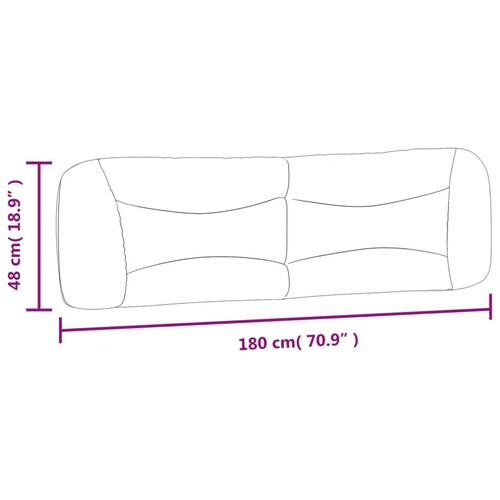 Gavlpude 180 cm stof gråbrun