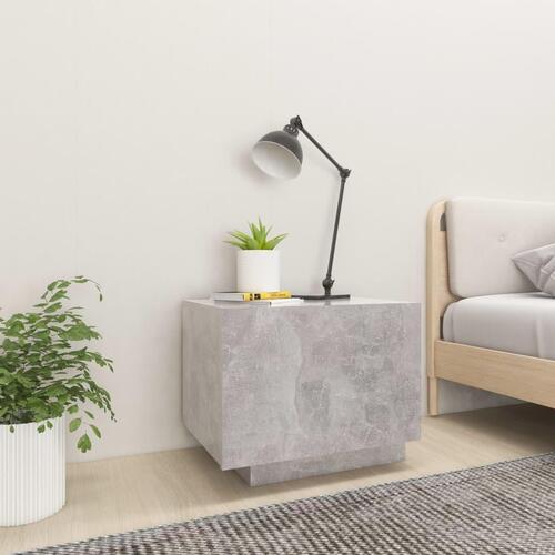 Sengeskab 100x35x40 cm konstrueret træ betongrå