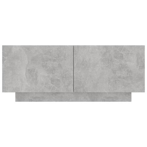 Sengeskab 100x35x40 cm konstrueret træ betongrå