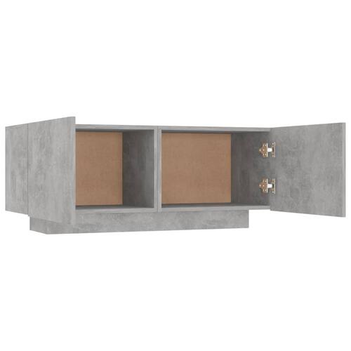 Sengeskab 100x35x40 cm konstrueret træ betongrå