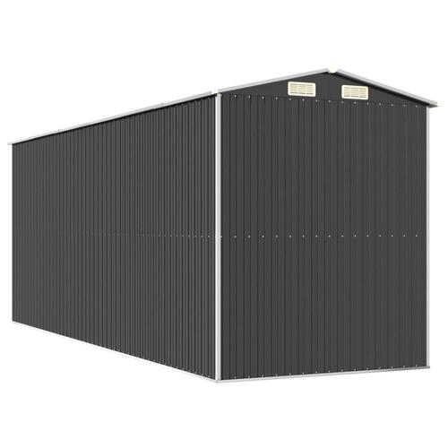 Haveskur 192x523x223 cm galvaniseret stål antracitgrå