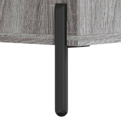 Sengeborde 2 stk. 40x35x47,5 cm konstrueret træ grå sonoma-eg