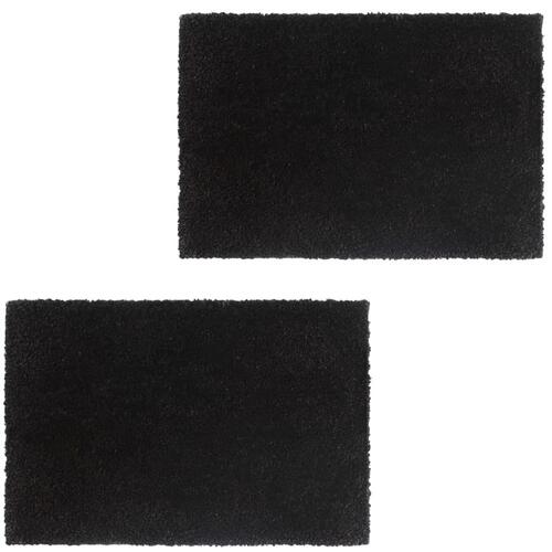 Dørmåtter 2 stk. coir 17 mm 40 x 60 cm sort
