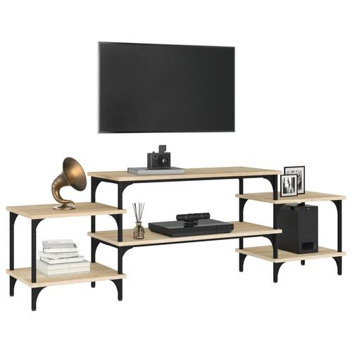 Tv-bord 157x35x52 cm konstrueret træ sonoma-eg